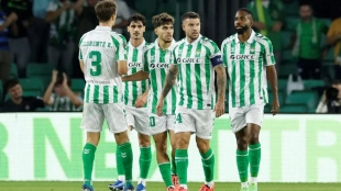 Los jugadores del Real Betis  