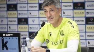 Imanol Alguacil, entrenador de la Real Sociedad