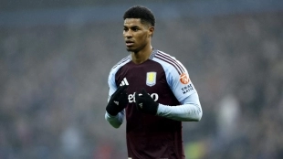 Marcus Rashford, delantero del Manchester United cedido en el Aston Villa