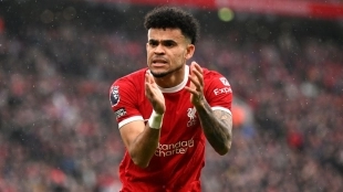 Luis Díaz, jugador colombiano del Liverpool