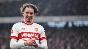 Nick Woltemade, striker for Stuttgart.