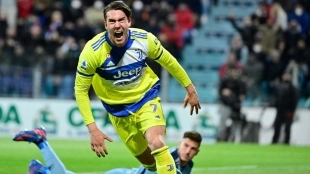 <p>Dusan Vlahovic, forward for Juventus</p>