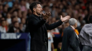 Cholo Simeone, entrenador del Atlético de Madrid 