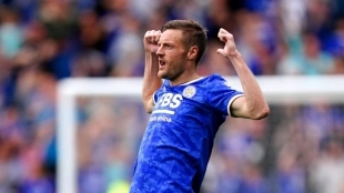 Jamie Vardy, former striker of Leicester City.