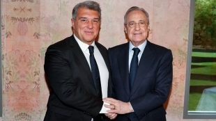 Joan Laporta junto a Florentino Pérez