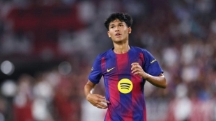 Dro en la pretemporada con el FC Barcelona