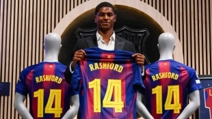 Marcus Rashford, delantero del Manchester United cedido en el Barcelona