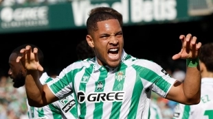 Vitor Roque, delantero de Palmeiras con pasado en el Real Betis
