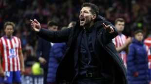 Cholo Simeone, entrenador del Atlético de Madrid 