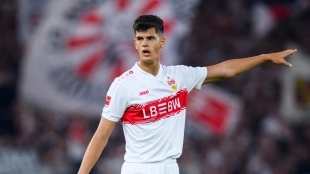<p>Chema Andrés, player of Stuttgart</p>