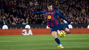 Robert Lewandowski, delantero del Barcelona