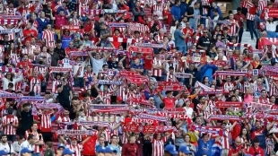 Fans of Atlético de Madrid