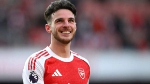 Declan Rice, centrocampista inglés del Arsenal