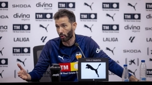 Carlos Corberán, entrenador del Valencia