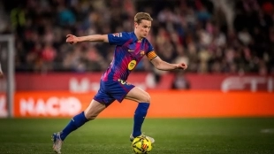 Frenkie de Jong durante un partido con el FC Barcelona