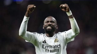 Antonio Rüdiger celebra un gol del Real Madrid