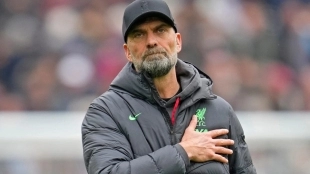 Jürgen Klopp en su despedida con el Liverpool