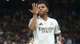 Rodrygo, en la rampa de salida del Real Madrid