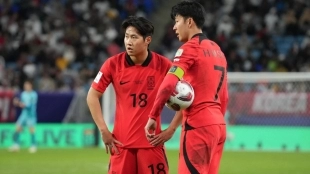 Kang-in Lee during a match with the South Korean national team.