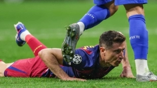 Lewandowski, muy enfadado con el Barcelona