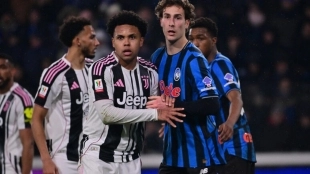 Weston McKennie durante un Juventus - Atalanta