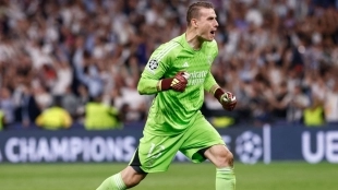 El Inter quiere sacar a Lunin del Real Madrid