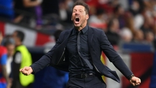 Simeone, cuestionado en el Atlético