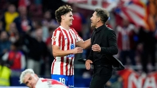 Simeone: "Necesitamos al mejor Julián Álvarez"