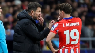 Simeone se sincera sobre Julián Álvarez