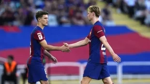 Hansi Flick, entrenador del Barça, respalda a Frenkie de Jong